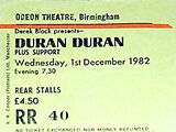 1982 - 1 December: Birmingham (UK)