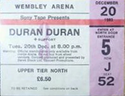 Wembley Arena, London (UK) - 20 December 1983 - The Sing Blue Silver Tour duran duran wikipedia stub