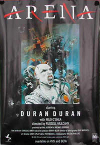 TRES BELLE AFFICHE RARE envoi en tube carton extra strong duran duran banner arena discogs