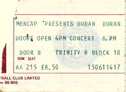 Ticket duran duran aston villa