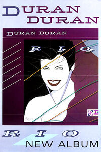 Poster duran duran rio 1982