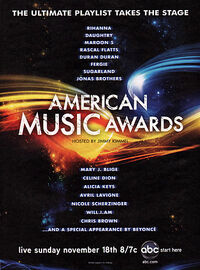 American music awards wikipedia duran duran rihanna celine dion poster