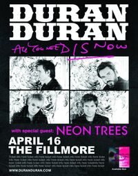 Duran Duran with Neon Trees fillmore theatre discogs