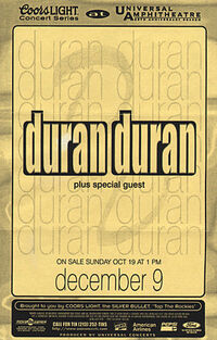 Universal Amphitheatre, Los Angeles, CA, USA wikipedia duran duran