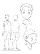 Character sheet of young Mikado from the Durarara!!x2 Shou episode 4.5 bonus booklet