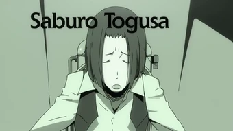 Saboru Togusa in Durarara!! OP 2