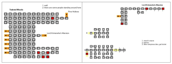 Twisted Woods Zone Map