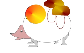 Водичкою проведемо розмивку кольорів