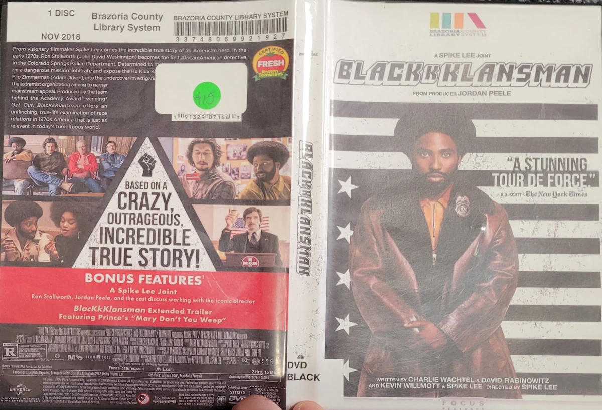 BlacKkKlansman | DVD Database | Fandom