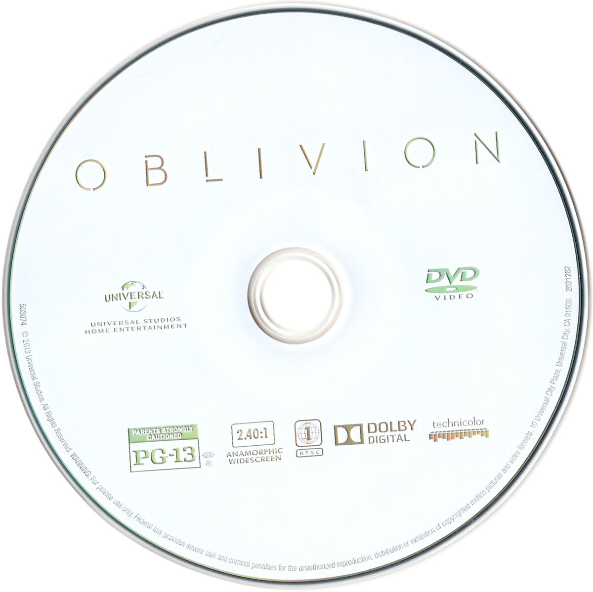 Oblivion | DVD Database | Fandom