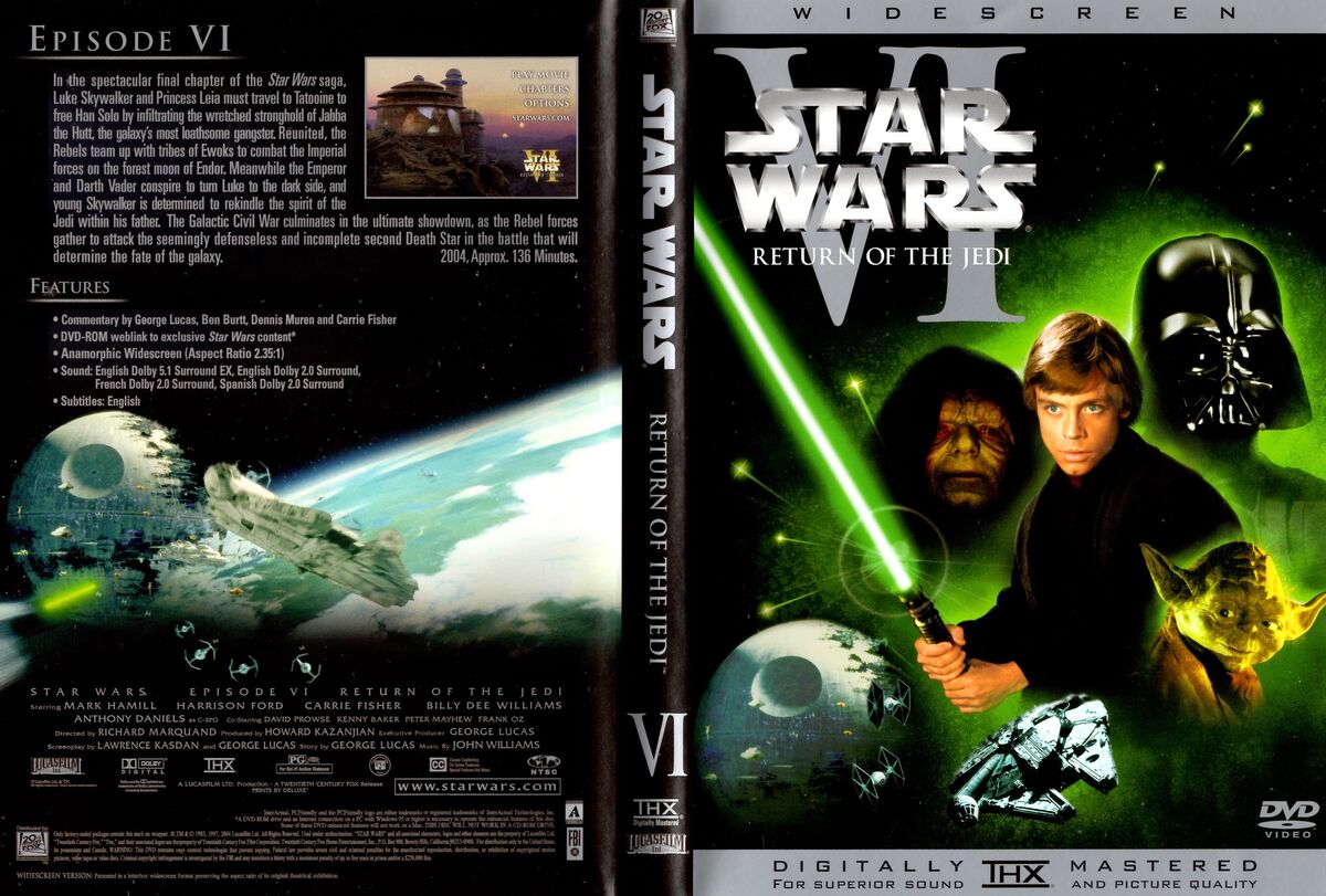 Star Wars Episode VI: Return of the Jedi | DVD Database | Fandom