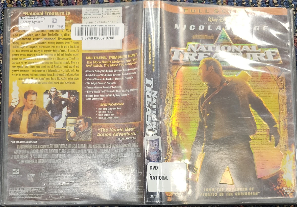 National Treasure | DVD Database | Fandom