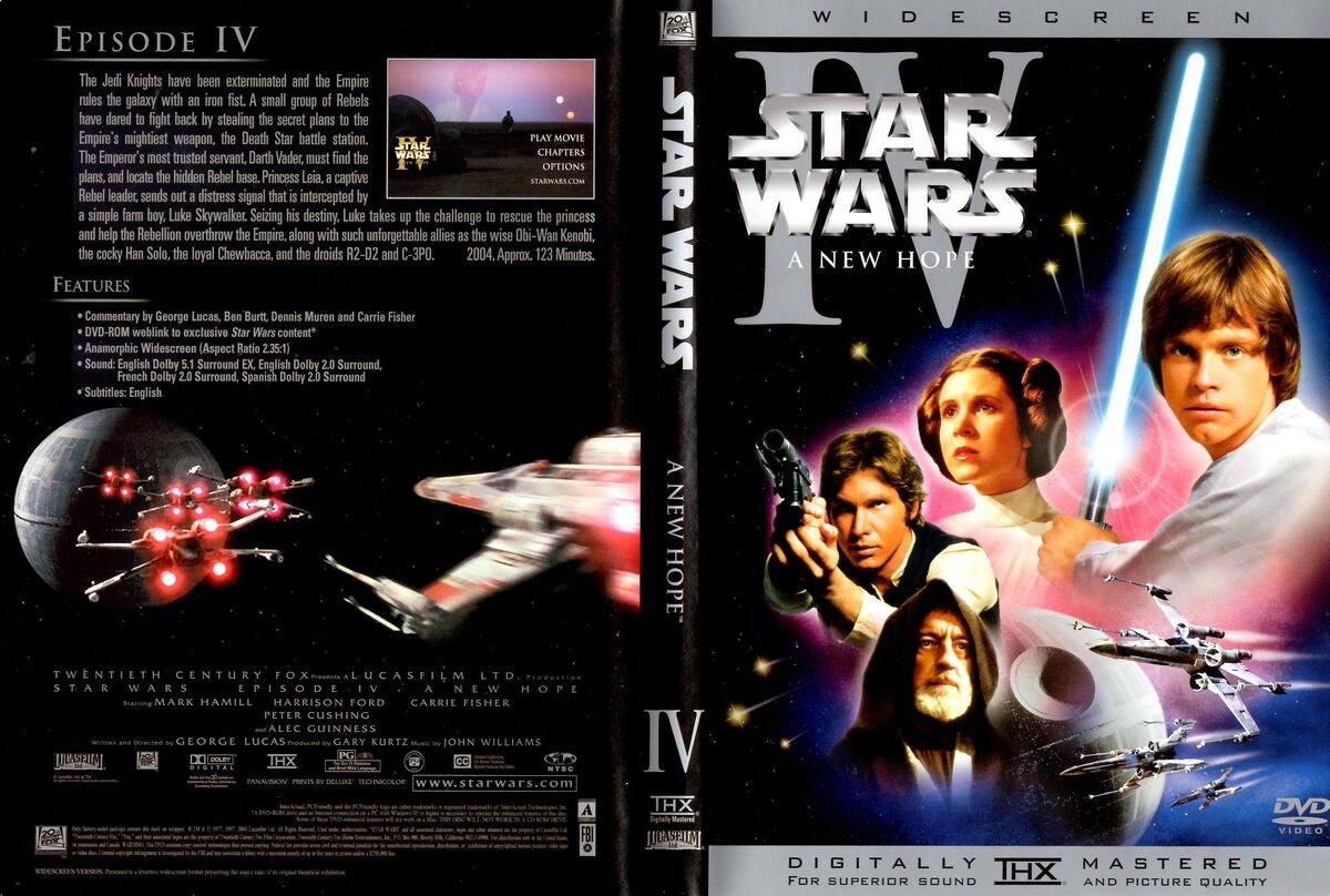 Star Wars Episode IV A New Hope DVD Database Fandom