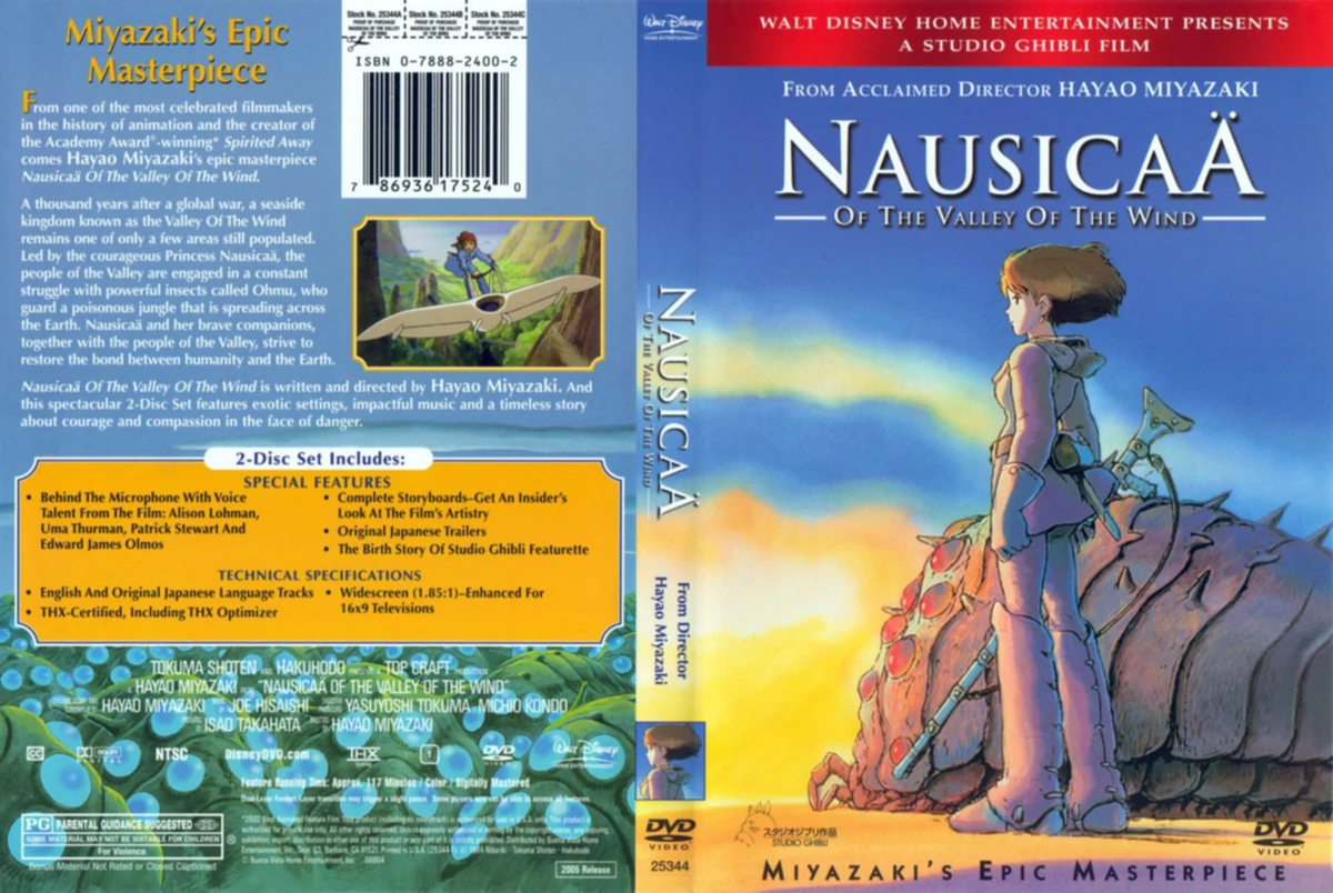 Nausicaä of the Valley of the Wind | DVD Database | Fandom