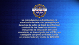 FBI Anti-piracy Spanish warning