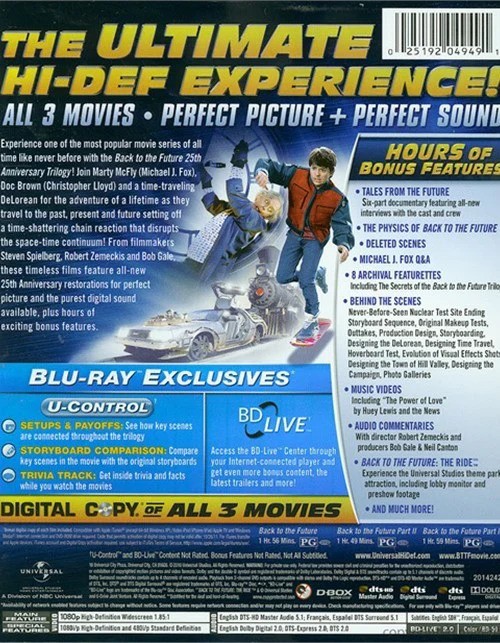 Back to the Future: 25th Anniversary Trilogy | DVD Database | Fandom Back to the Future: 25th Anniversary Trilogy | DVD Database | Fandom