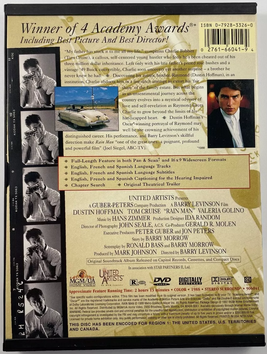 Rain Man | DVD Database | Fandom