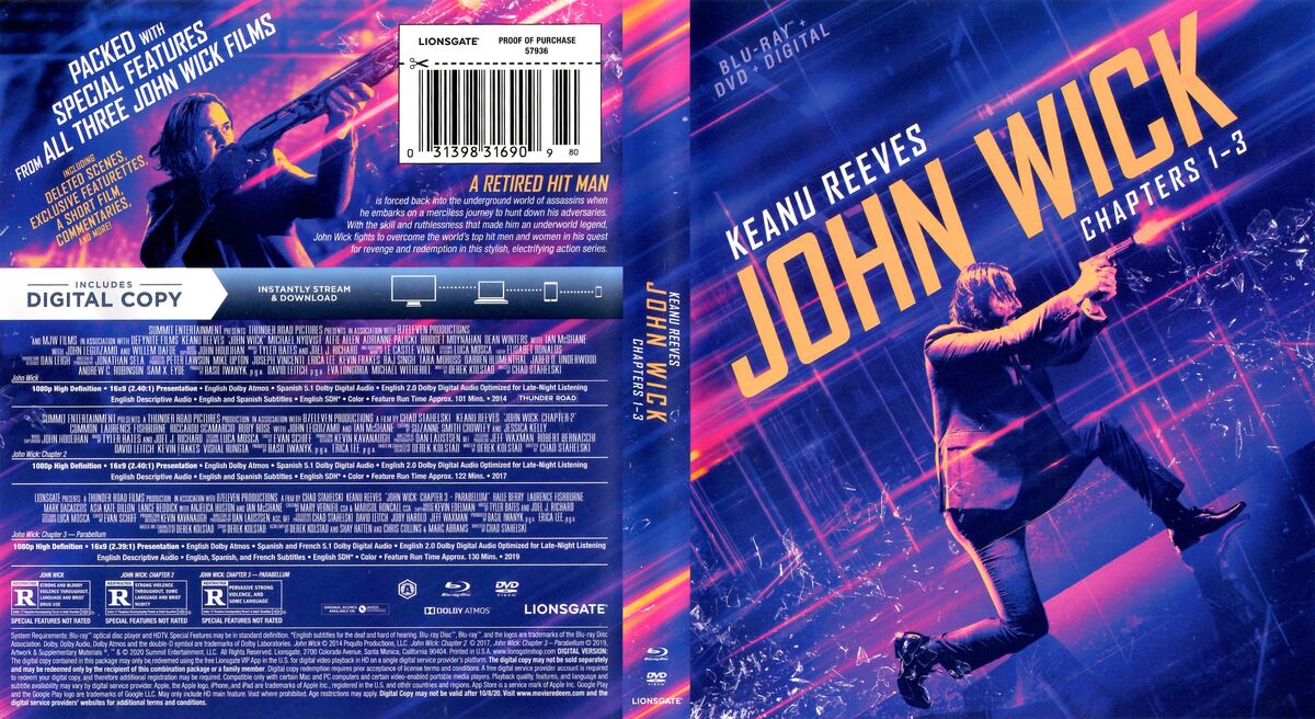 その他 John Wick: Chapters 1-3 [Blu-ray] Amazon.com: John Wick: Chapters 1-3 [Blu-ray] : Keanu Reeves