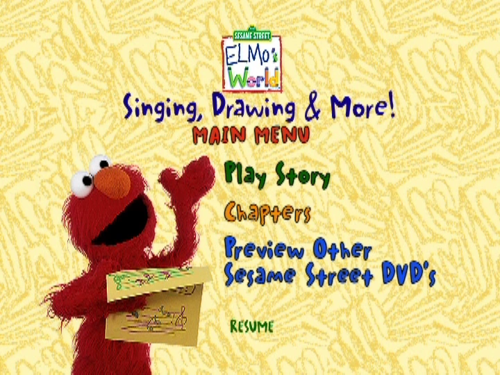 Elmo's World: Singing, Drawing and More! | DVD Database | Fandom