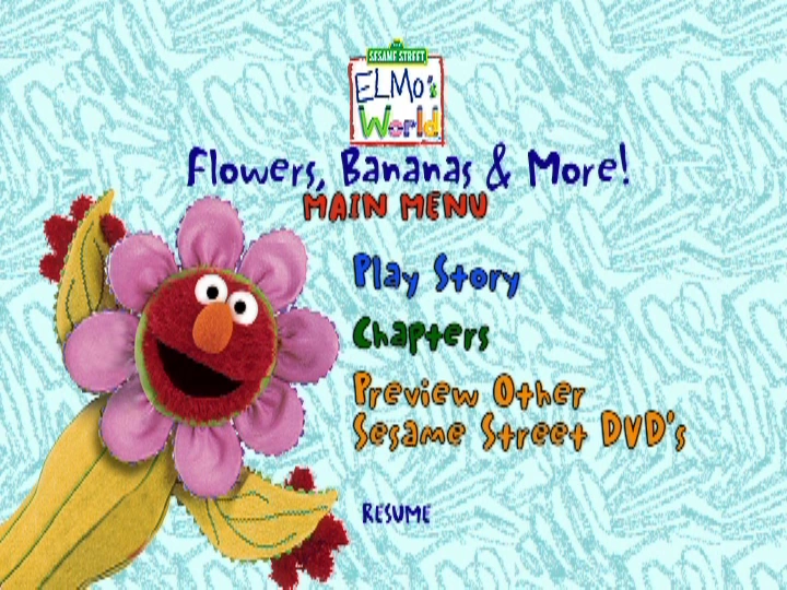 Elmo's World: Flowers, Bananas and More! | DVD Database | Fandom