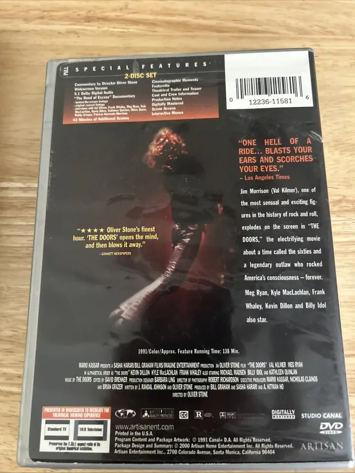 The Doors: Special Edition | DVD Database | Fandom