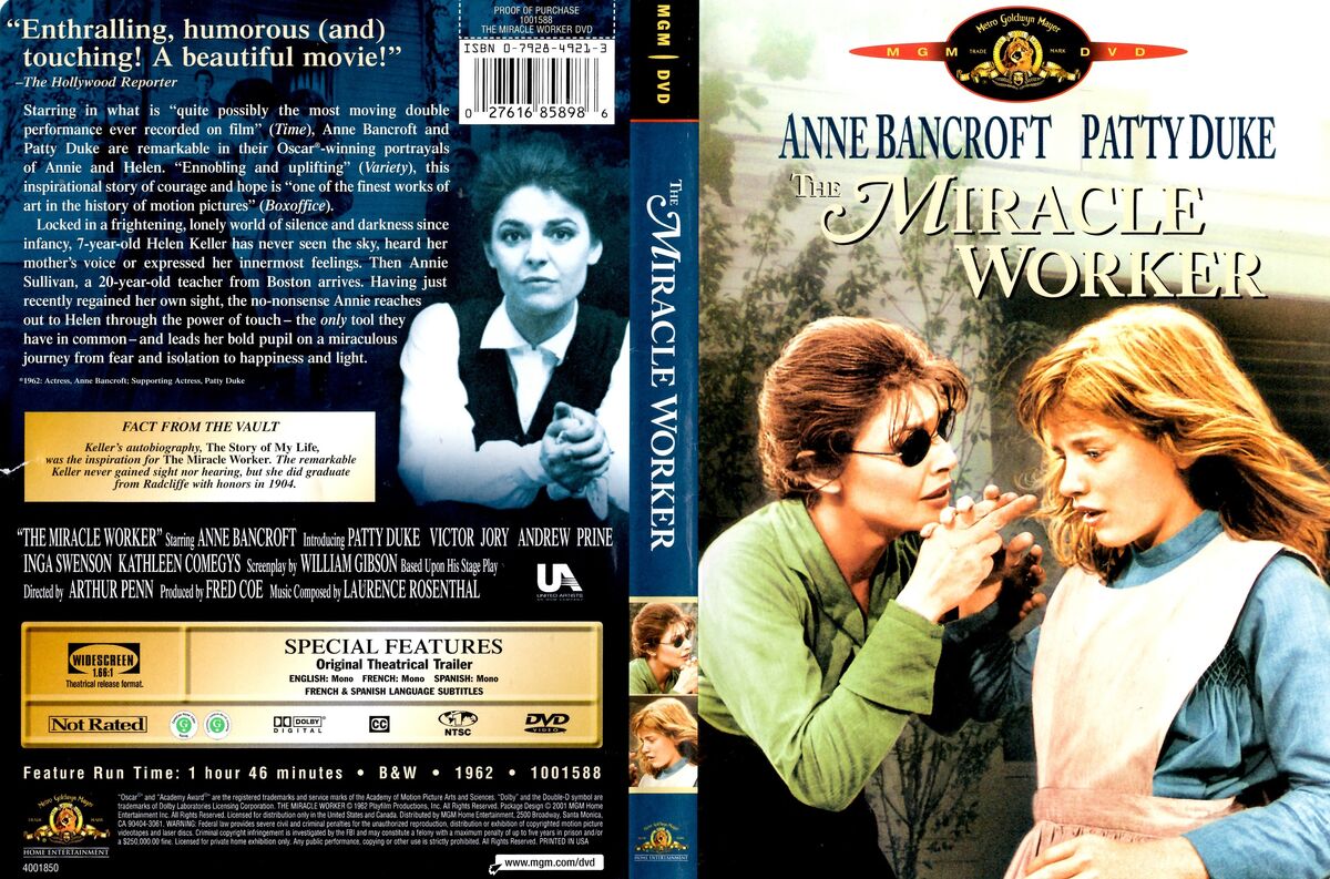 The Miracle Worker 1962 Dvd Database Fandom 8508