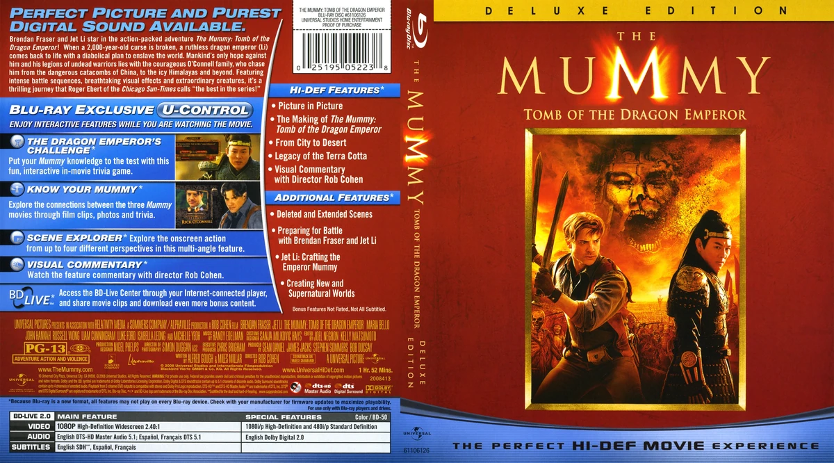 The Mummy: Tomb of the Dragon Emperor | DVD Database | Fandom