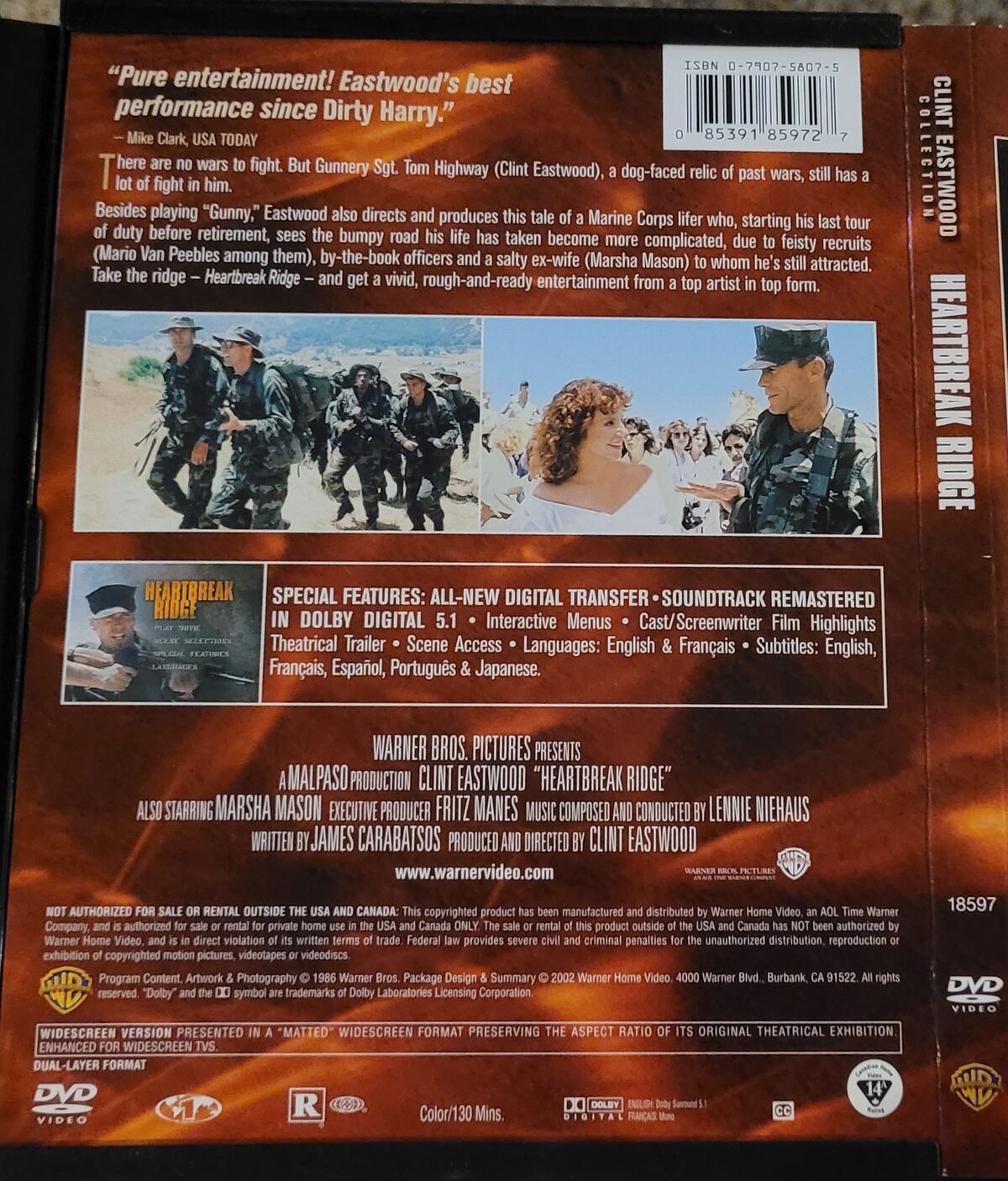 Heartbreak Ridge | DVD Database | Fandom