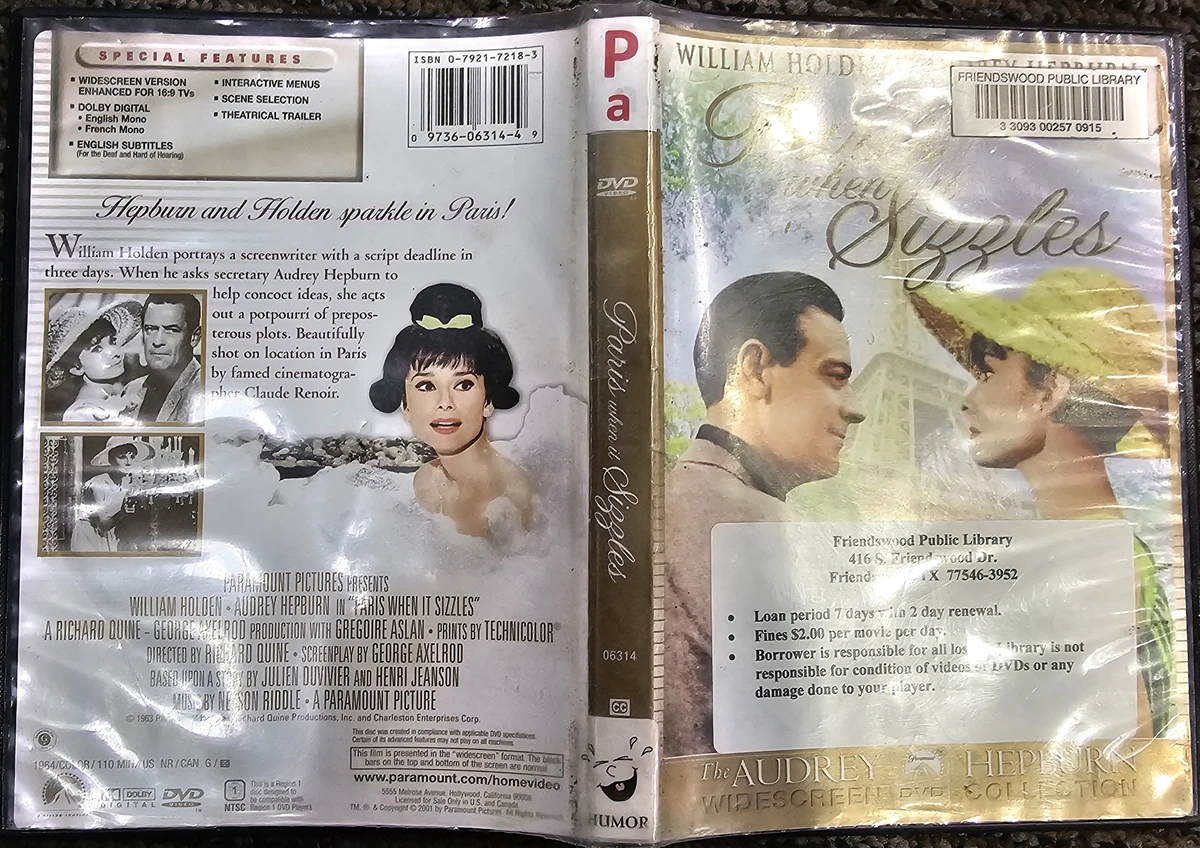 Paris When It Sizzles | DVD Database | Fandom