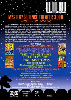 Mystery Science Theater 3000: Volume XXIX | DVD Database | Fandom