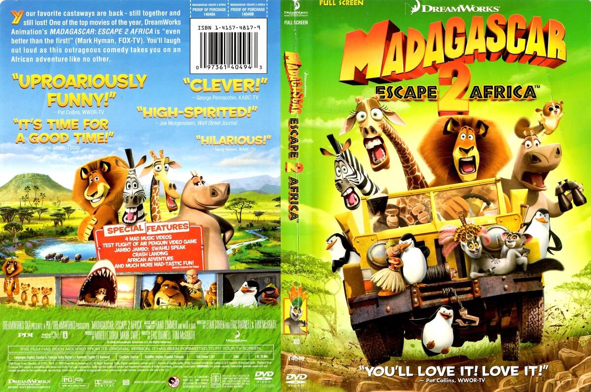 Madagascar: Escape 2 Africa | DVD Database | Fandom