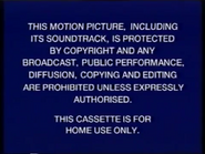 Disney UK VHS warning