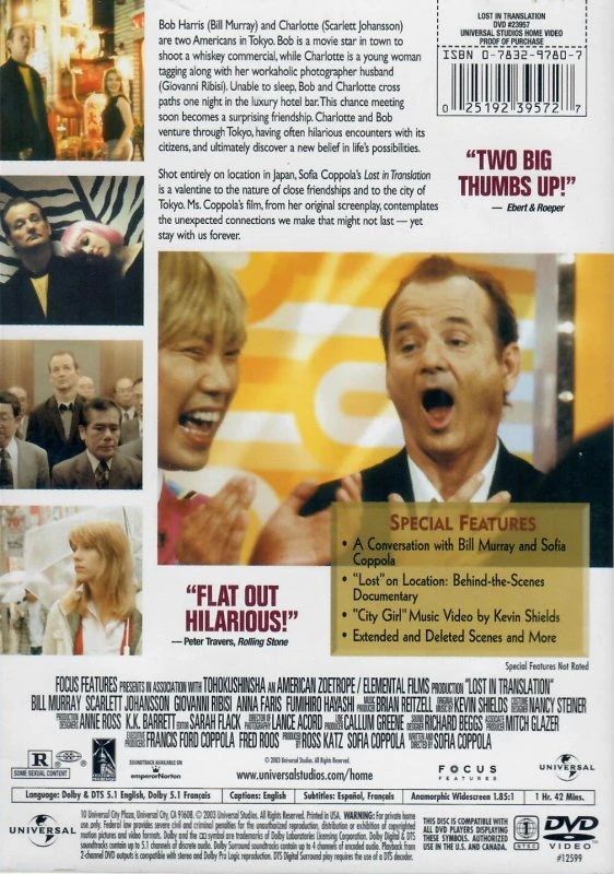 Lost in Translation | DVD Database | Fandom