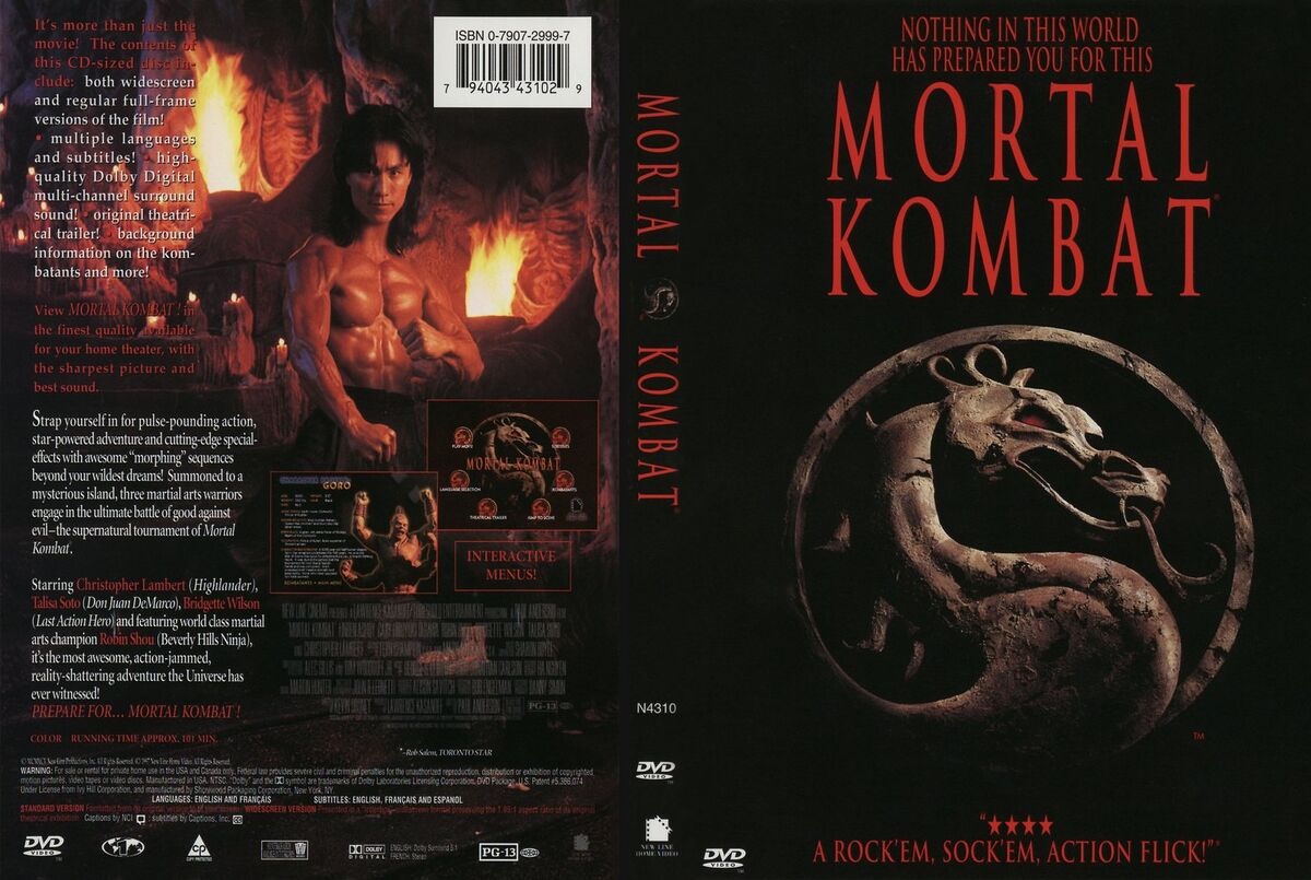RELEASE DATE: July 13, 1995. MOVIE TITLE: Mortal Kombat. STUDIO: New Line  Cinema. PLOT: Based on the popular video game of the same name Mortal Kombat  tells the story of an ancient