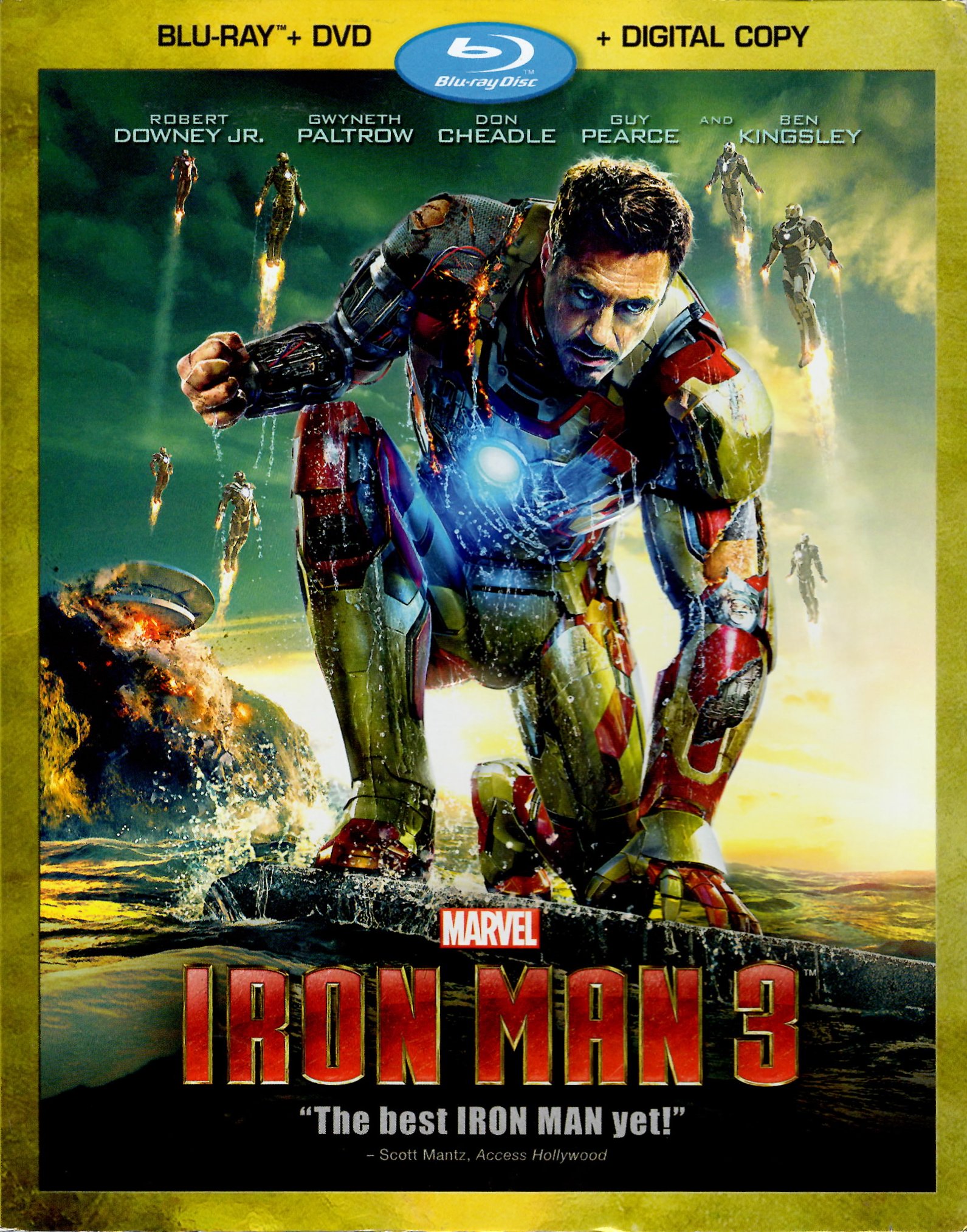 Iron Man Trilogy 1 2 3 DVD Set Movie Collection Marvel