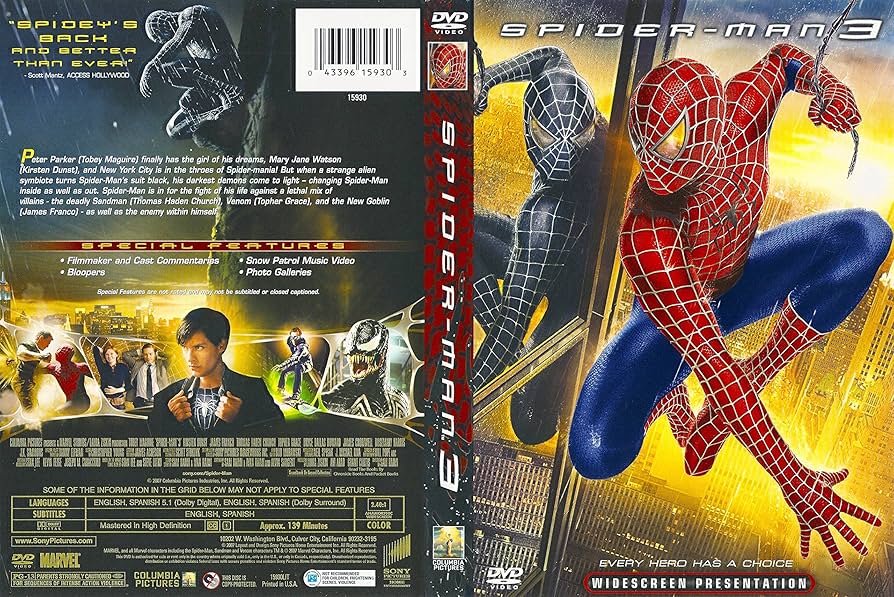 Spider-Man 3 | DVD Database | Fandom