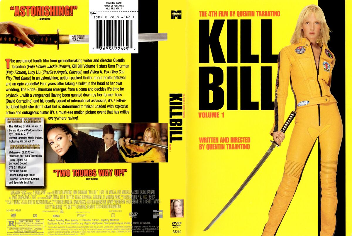 Kill Bill Volume 1 DVD Database Fandom   1200