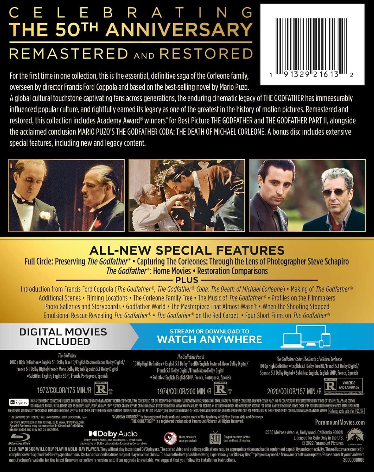 The Godfather Trilogy | DVD Database | Fandom