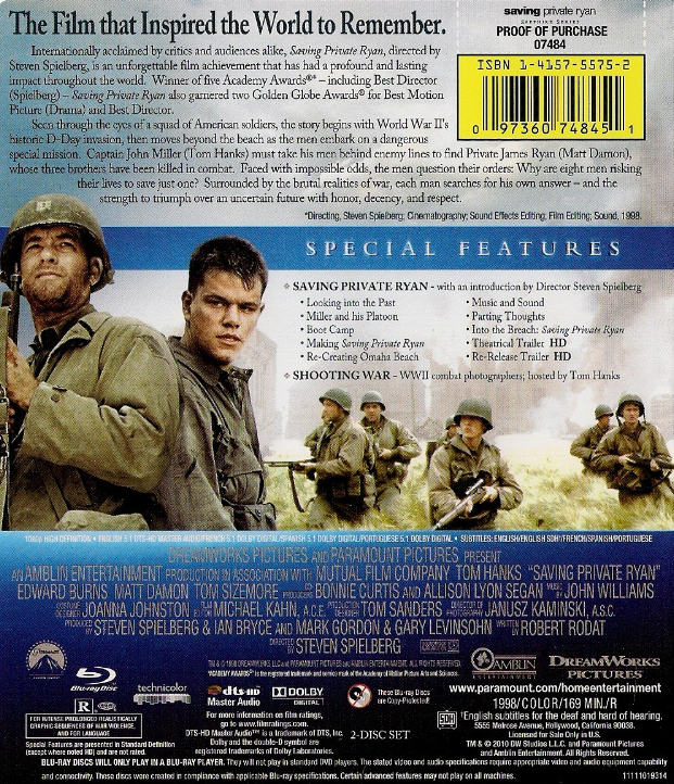 その他 saving private ryan Saving Private Ryan [Blu-ray] - Walmart.com