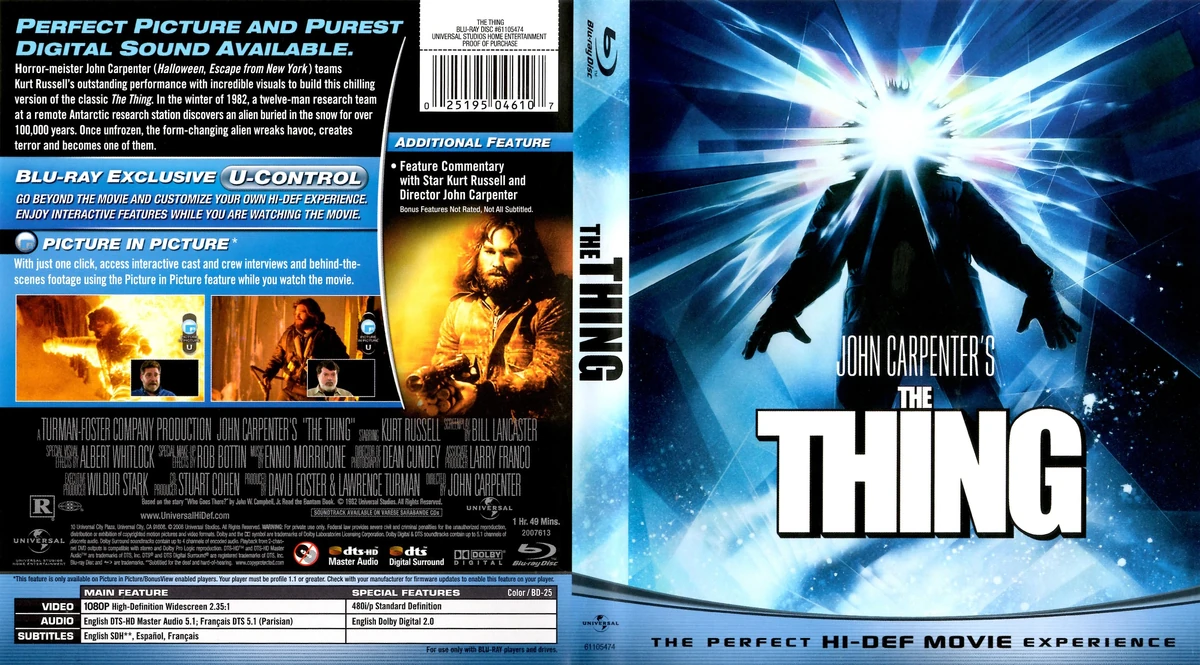 The Thing (Blu-ray) | DVD Database | Fandom