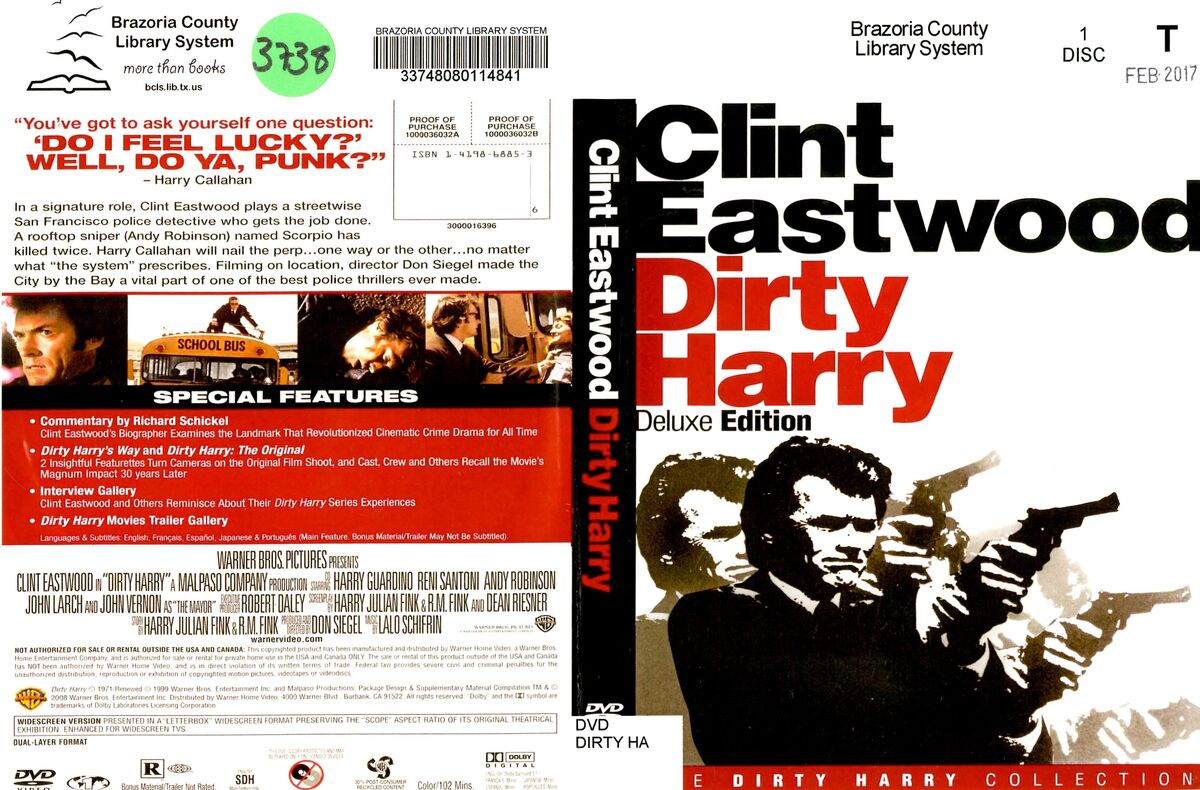 Dirty Harry: Deluxe Edition | DVD Database | Fandom