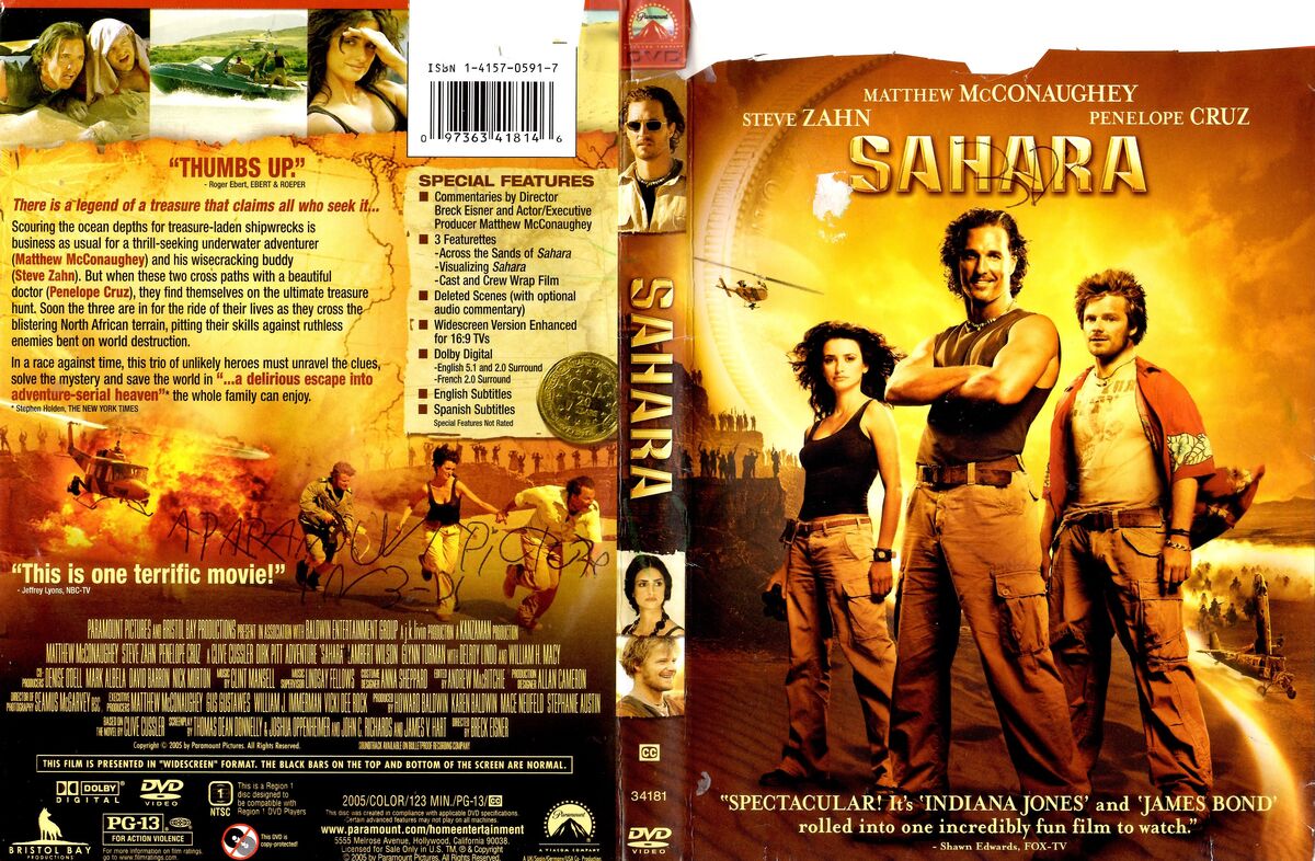 Sahara (2005) | DVD Database | Fandom