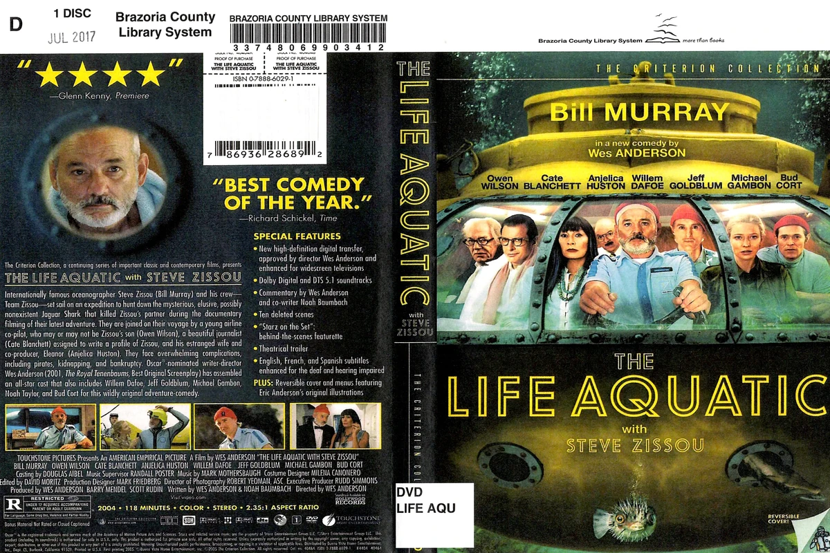 The Life Aquatic with Steve Zissou | DVD Database | Fandom