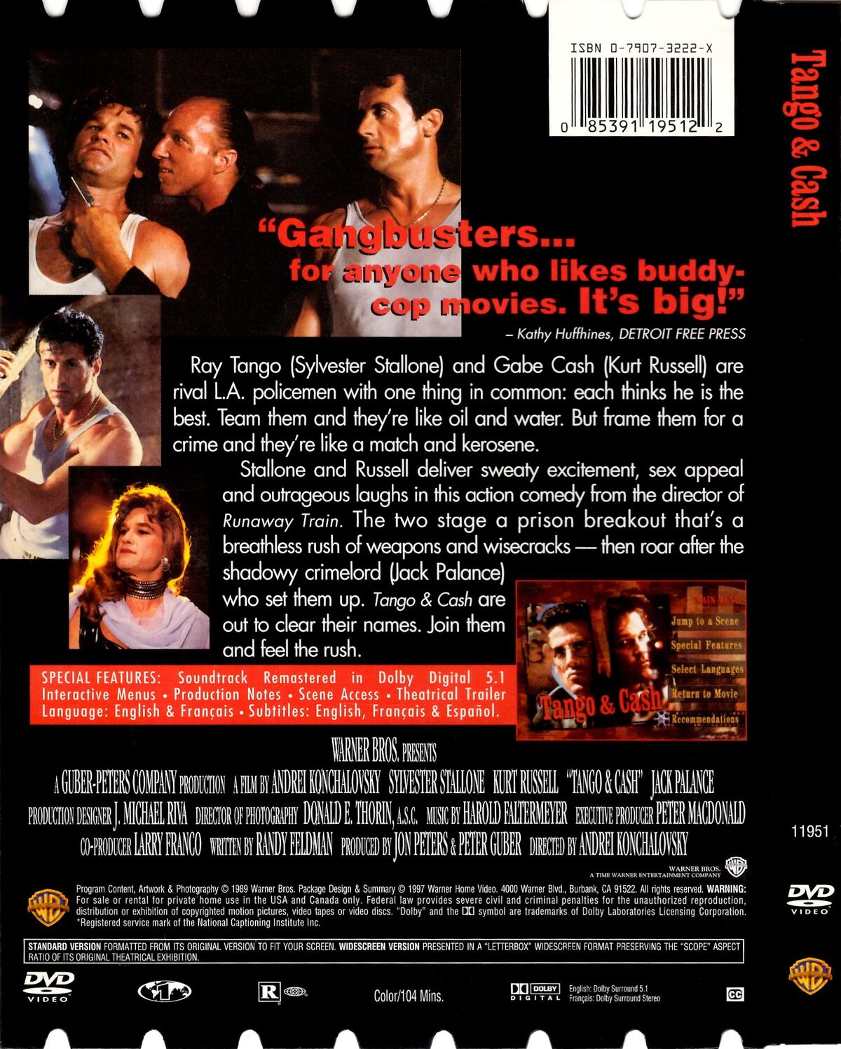 Tango & Cash | DVD Database | Fandom