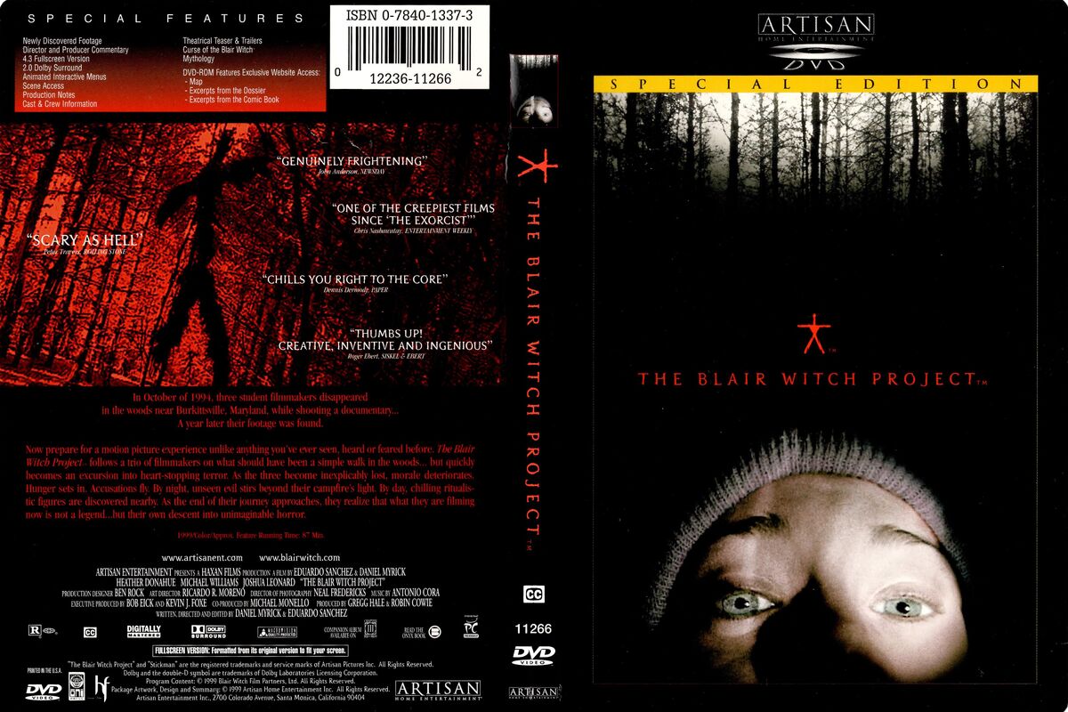 The Blair Witch Project Dvd Database Fandom 8661