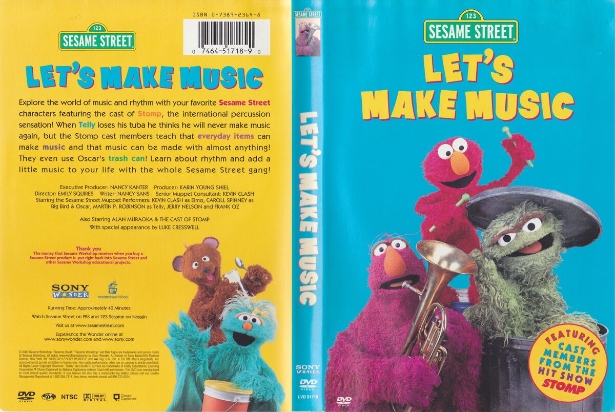 Sesame Street - Let's Make Music | DVD Database | Fandom