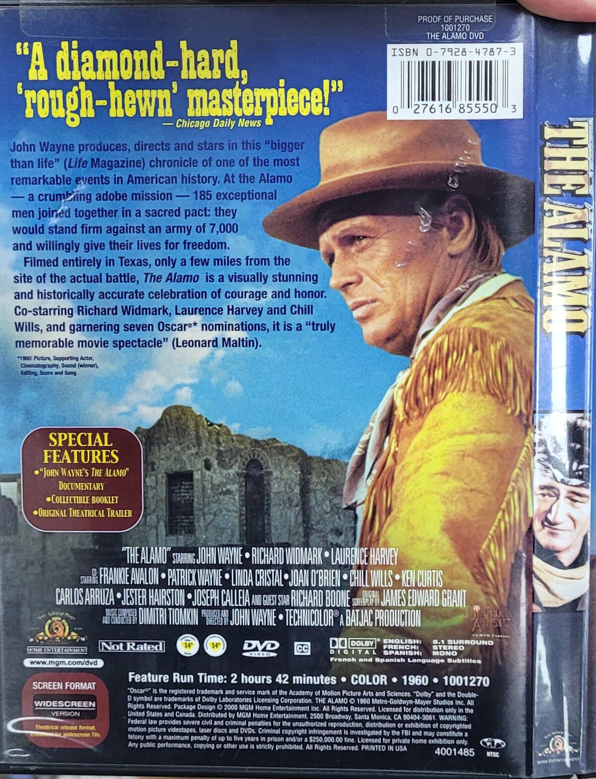 The Alamo (1960) | DVD Database | Fandom