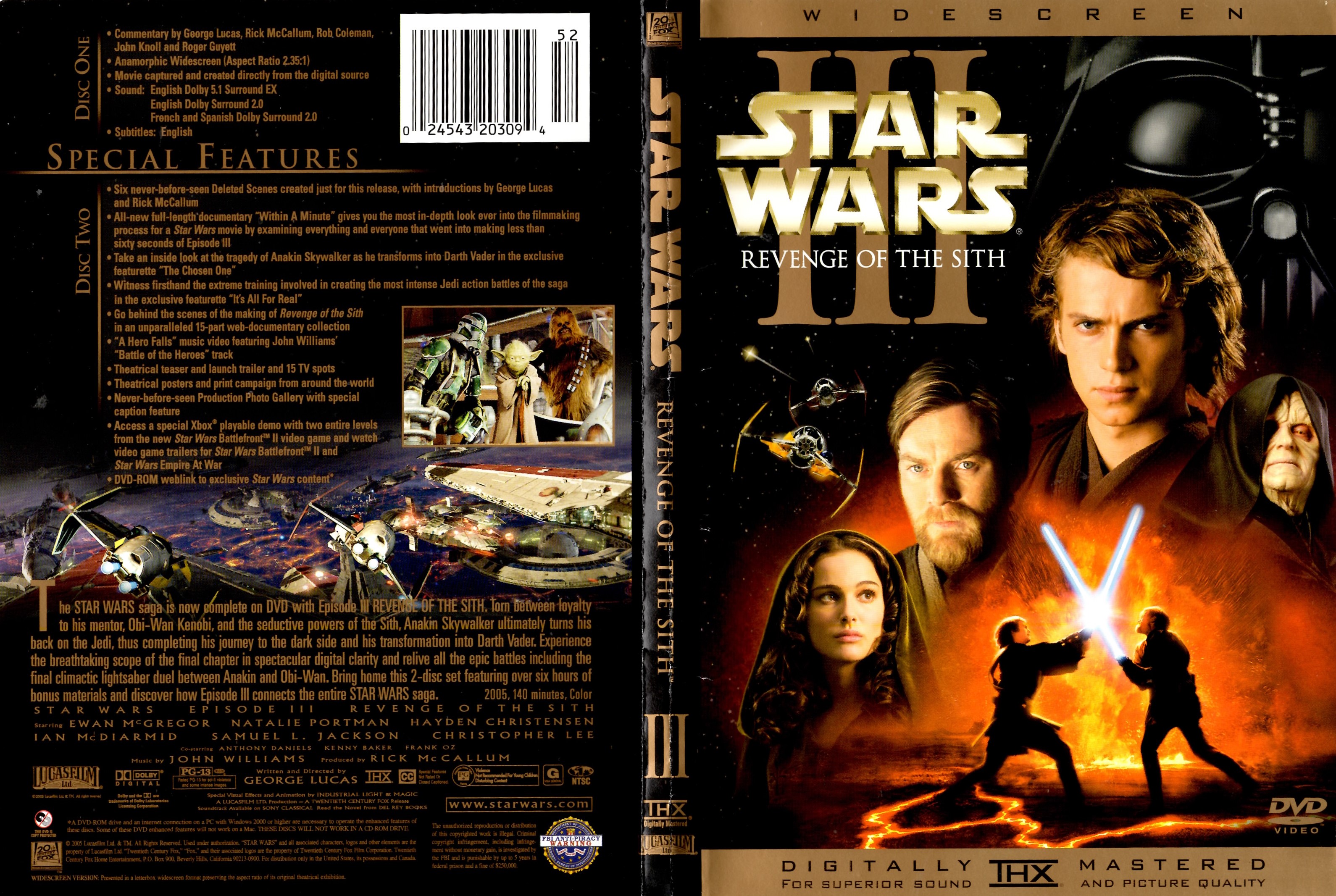 Star Wars Episode III: Revenge of the Sith | DVD Database | Fandom