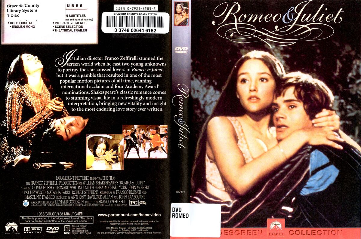 Romeo and Juliet (1968) | DVD Database | Fandom