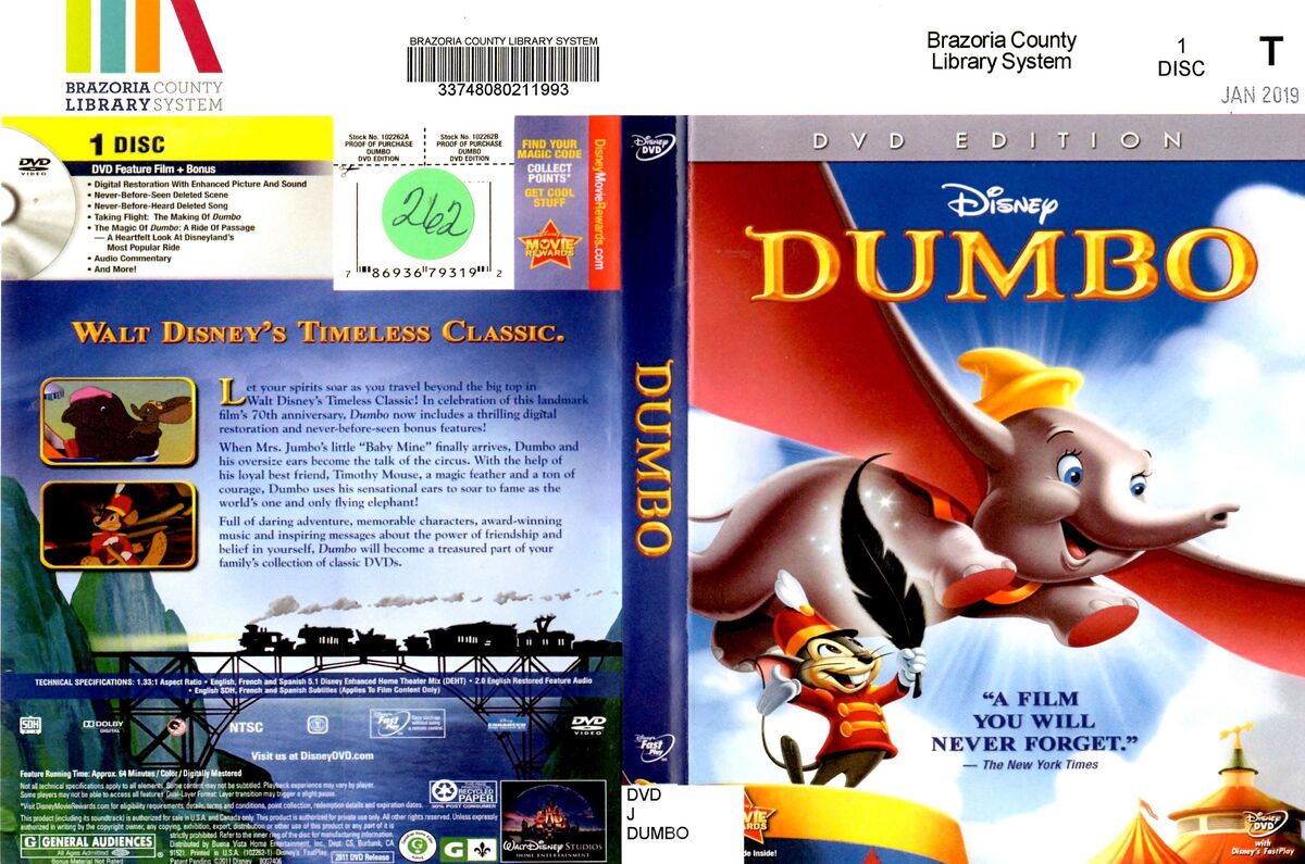 Dumbo: 70th Anniversary Edition | DVD Database | Fandom